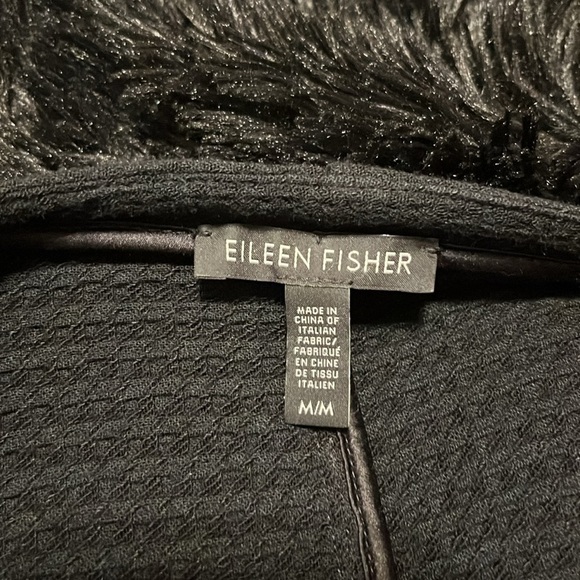 Eileen Fisher Black Cardigan SZ M/M - Picture 5 of 9